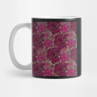 Cabbage Roses all over print Mug